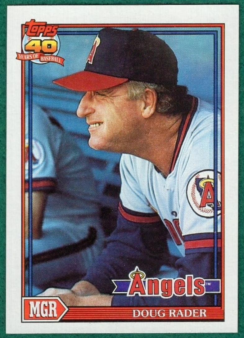 1991 Topps Baseball Doug Rader #231 PSA 8.5