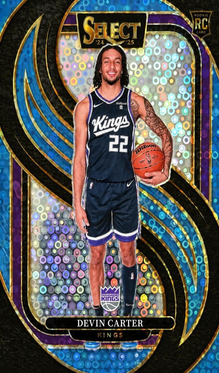 2024 Panini Select Basketball Light Blue Disco Devin Carter #174