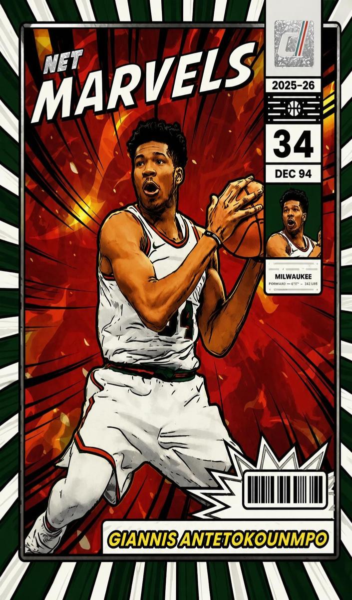 2025 Panini Donruss Basketball Giannis Antetokounmpo #4