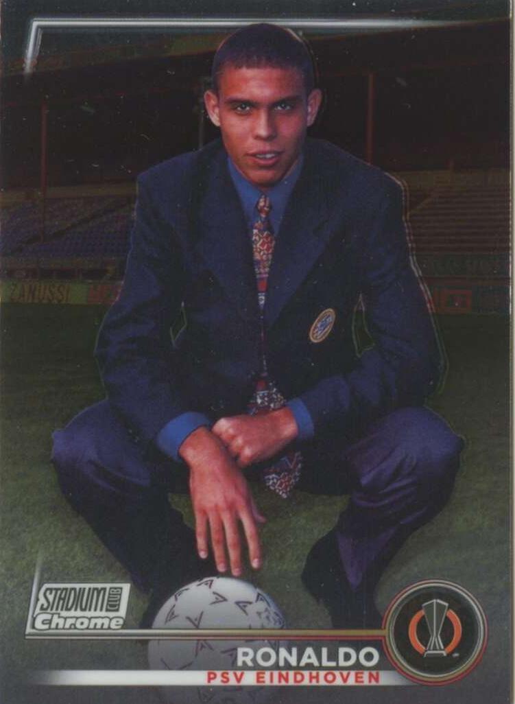 2022 Topps Stadium Club Chrome UEFA Champions League Soccer Ronaldo #9 PSA 9