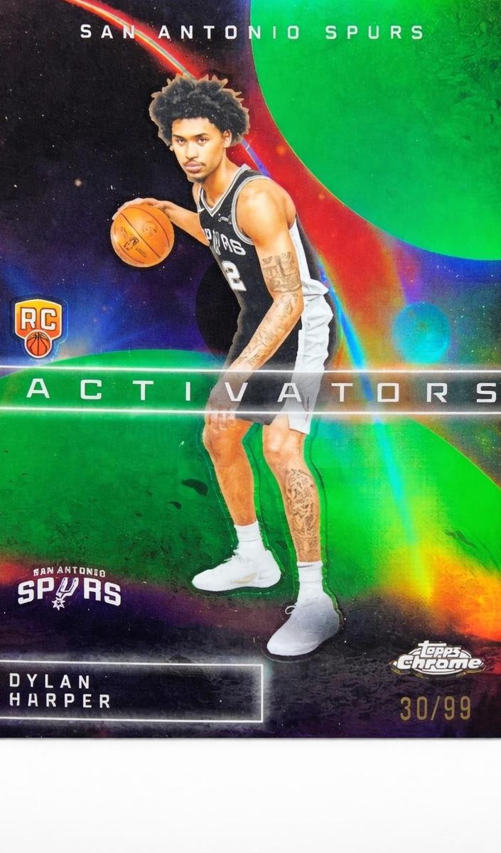 2025 Topps Chrome Basketball Green Refractor Dylan Harper #AC-12