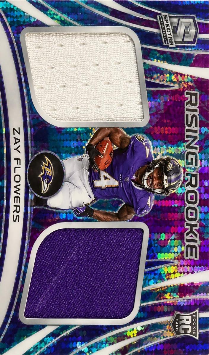 2023 Panini Spectra Football Neon Blue Zay Flowers #RRM-ZFL