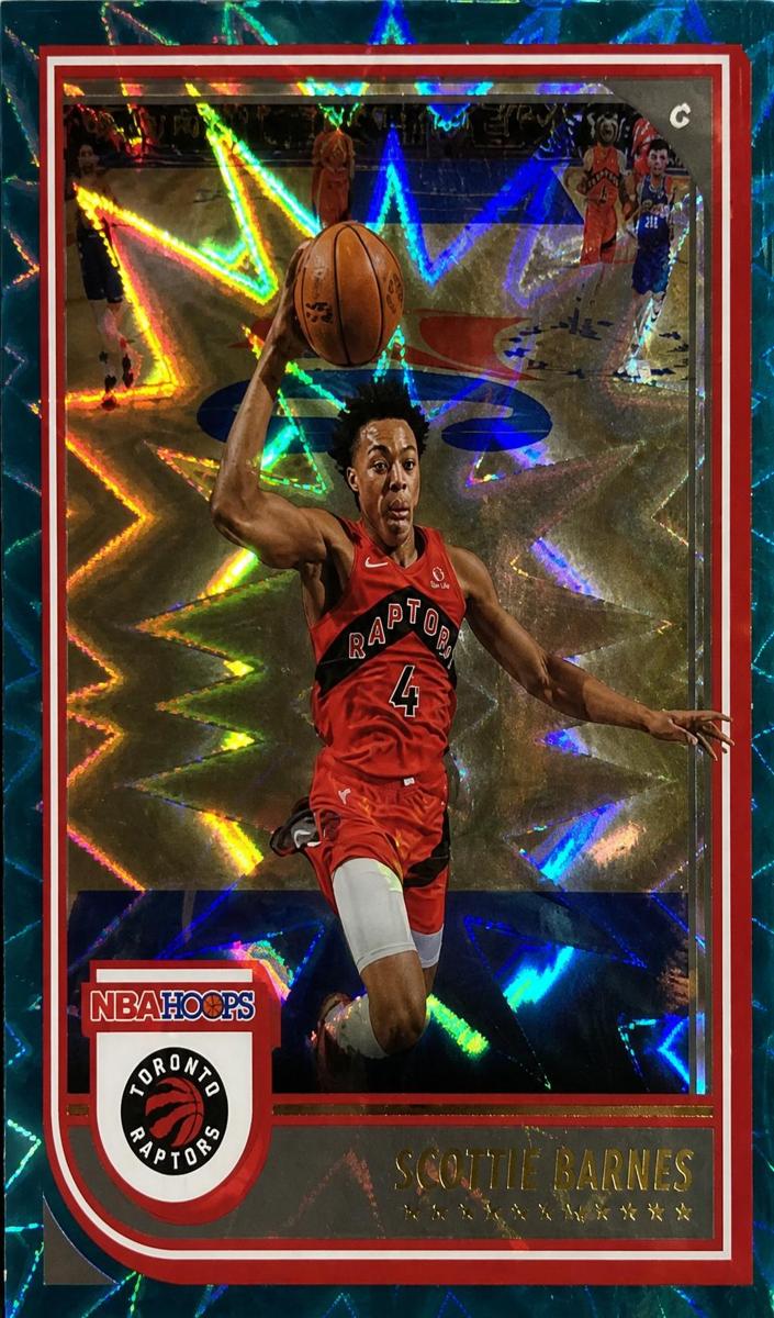 2022 Panini Hoops Basketball Teal Explosion Scottie Barnes #37