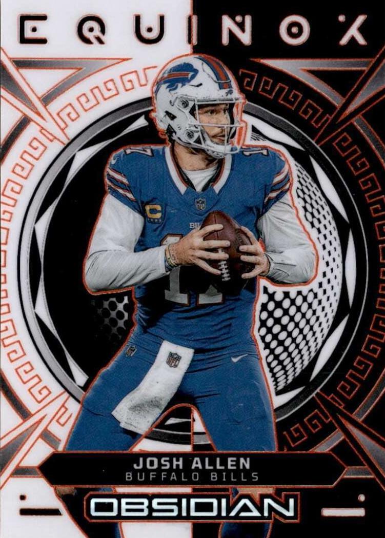 2023 Panini Obsidian Football Electric Etch Orange Josh Allen #2