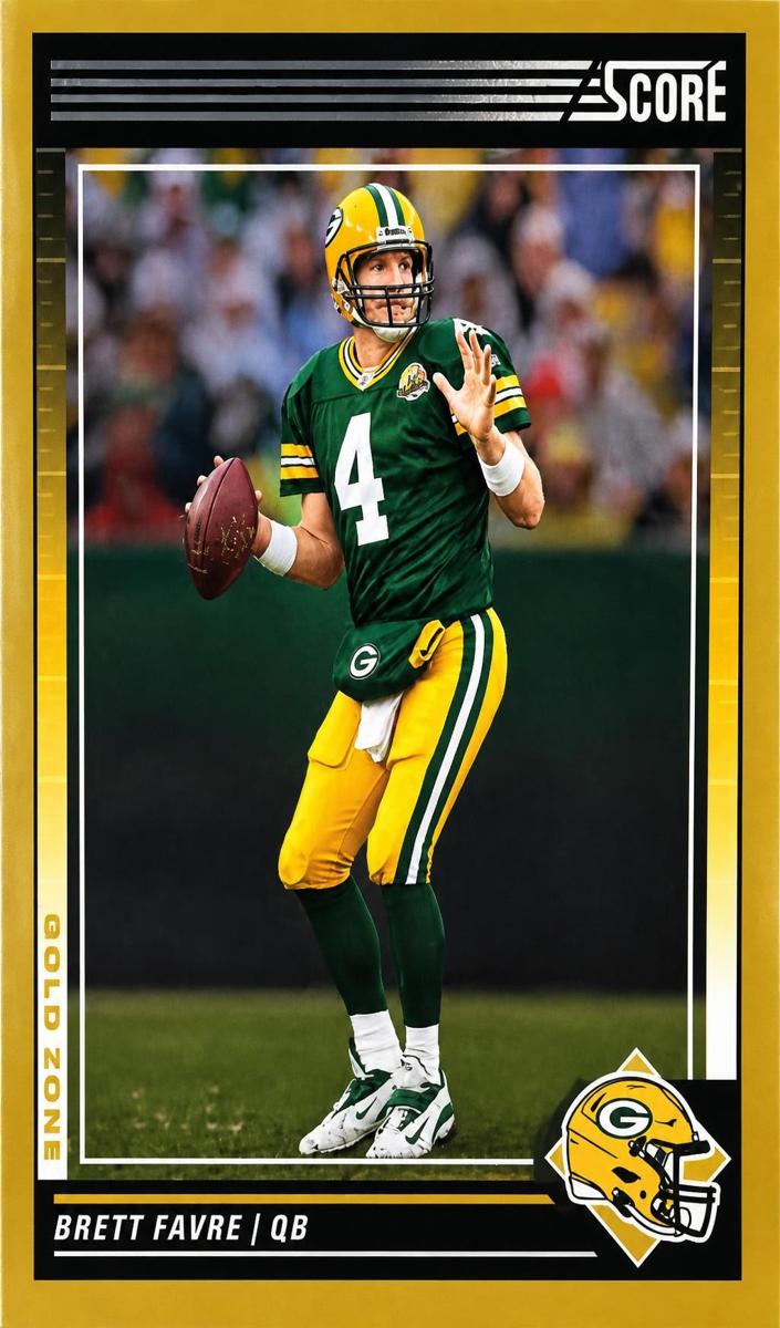 2024 Panini Score Football Gold Zone Brett Favre #107