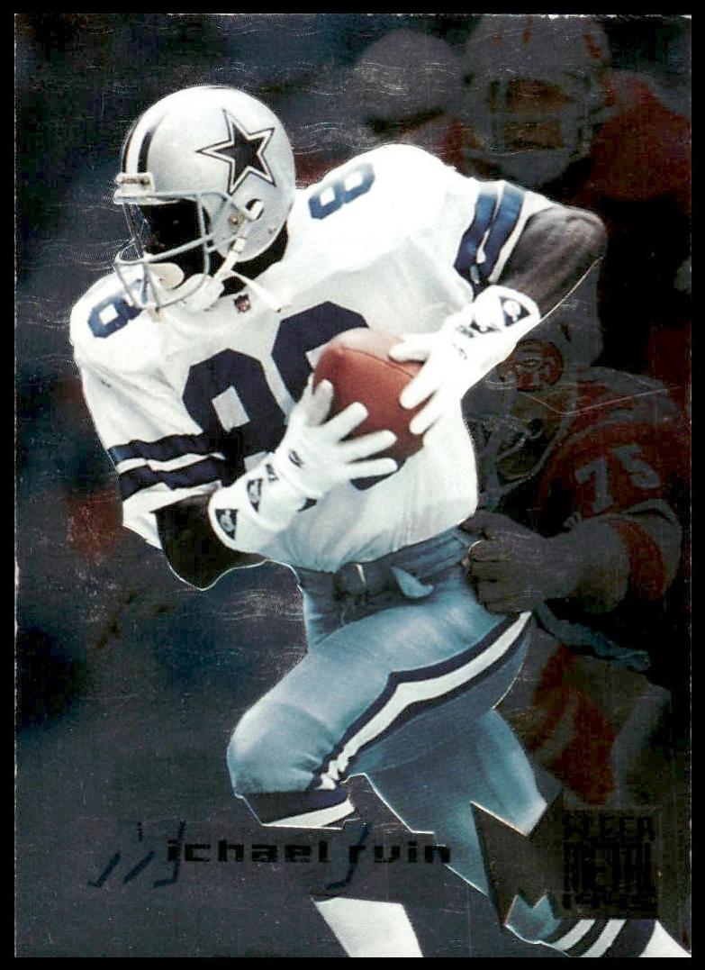 1995 Fleer Metal Football Michael Irvin #50 PSA 9