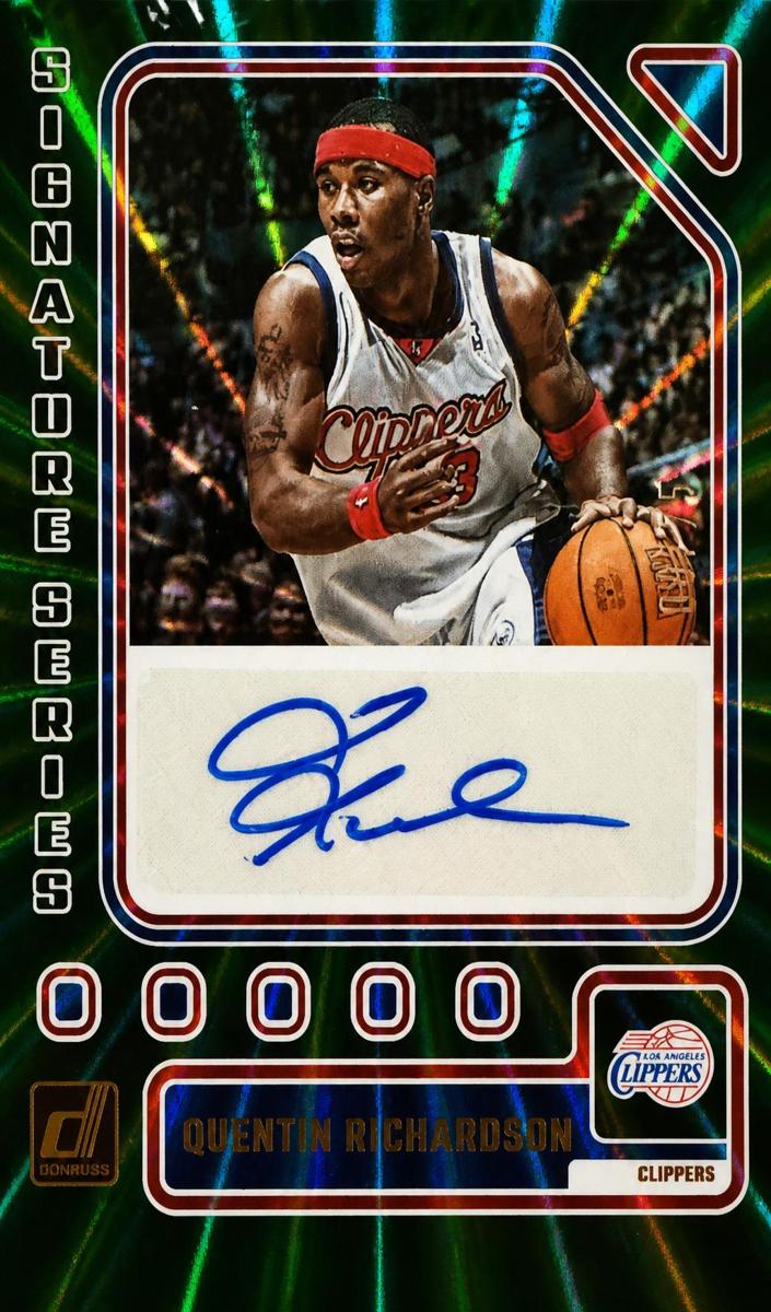 2023 Panini Donruss Basketball Holo Green Laser Quentin Richardson #SS-QUE