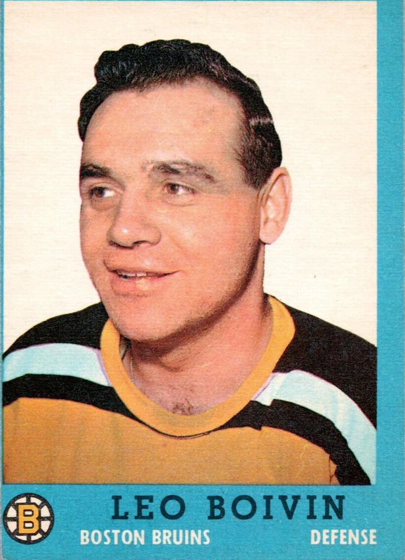 1962 Topps Hockey Leo Boivin #5 PSA 7