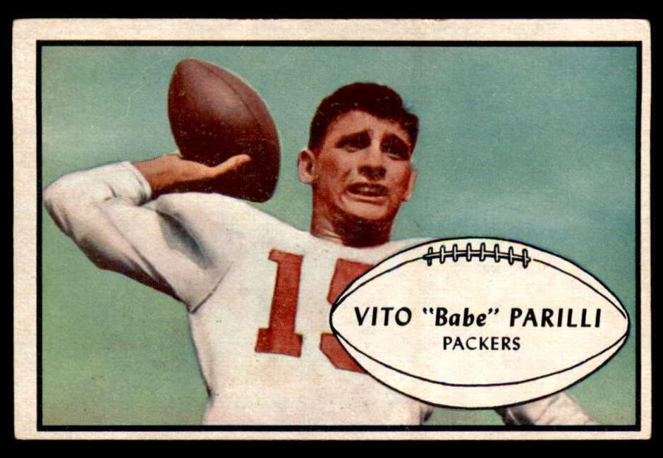 1953 Bowman Football Babe Parilli #3 PSA 7