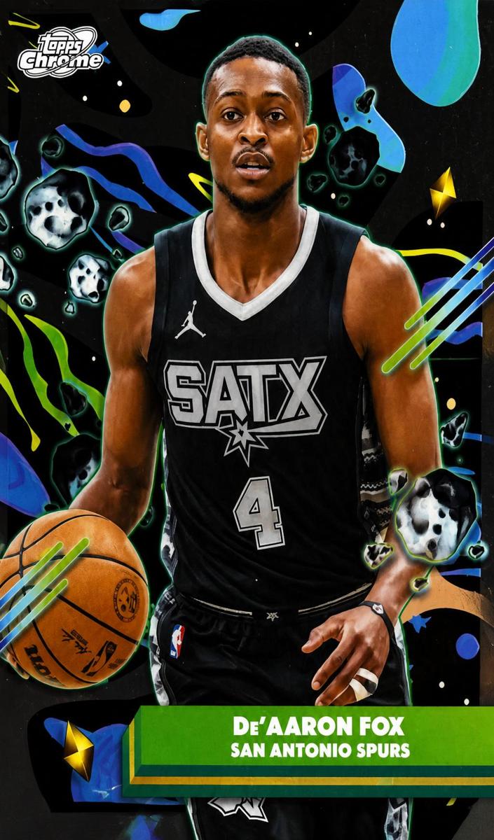 2025 Topps Cosmic Chrome Basketball De'Aaron Fox #123