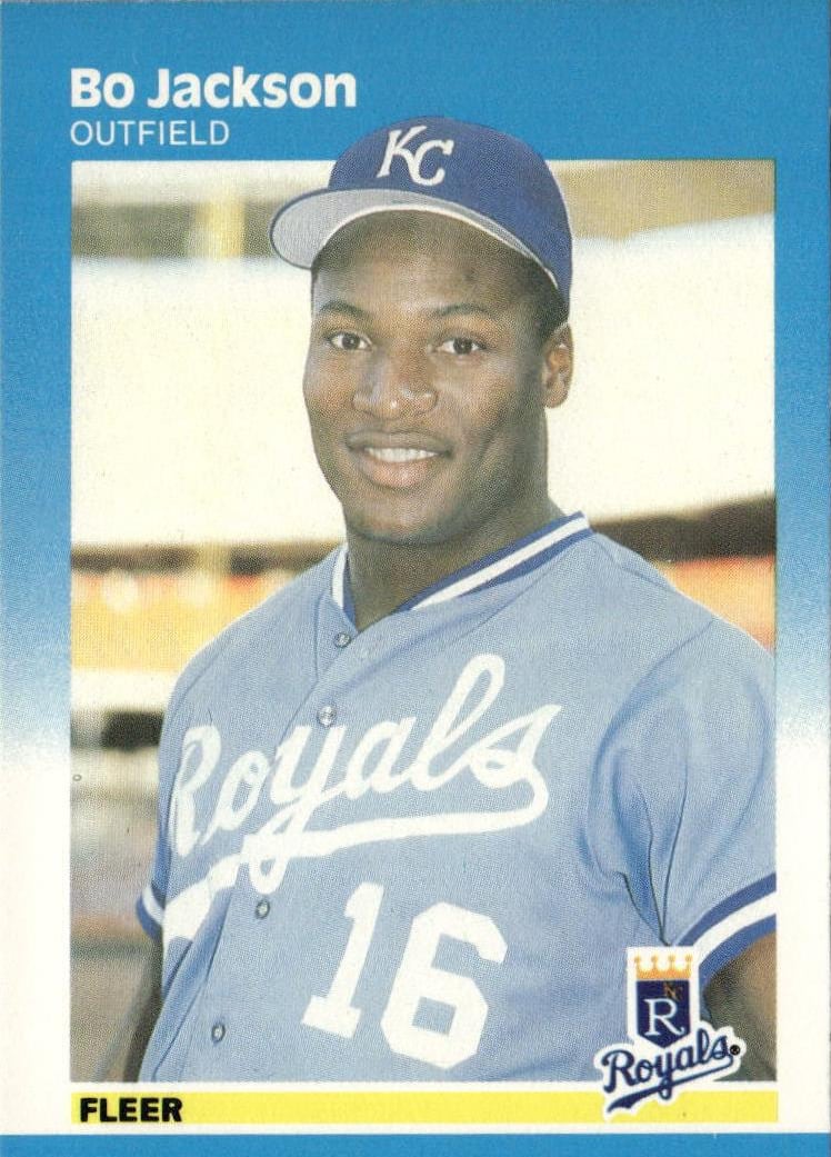 1987 Fleer Baseball Bo Jackson #369 RAW Ungraded
