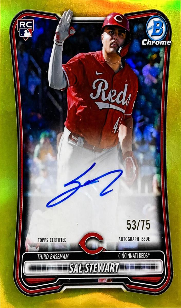 2026 Bowman Baseball Yellow Refractor Sal Stewart #CRA-SS