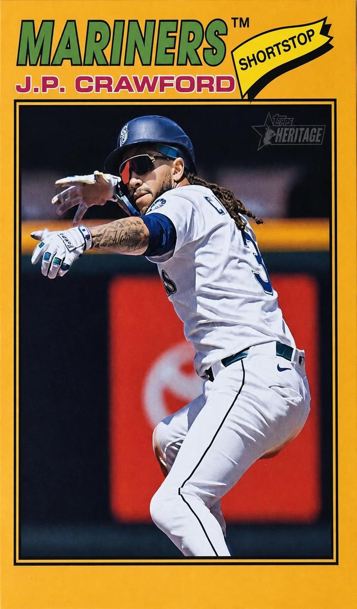 2026 Topps Heritage Baseball Dark Yellow Bordered J.P. Crawford #289