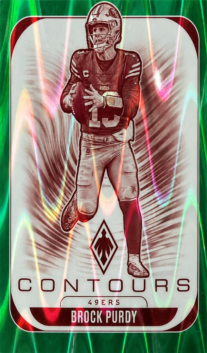 2025 Panini Phoenix Football Green Seismic Brock Purdy #28