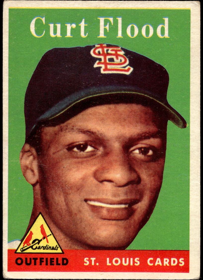 1958 Topps Baseball Curt Flood #464