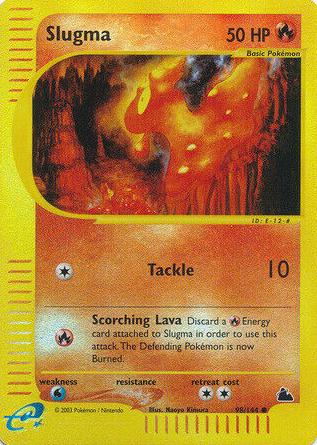 2003 Pokemon Skyridge Reverse Foil Slugma #98
