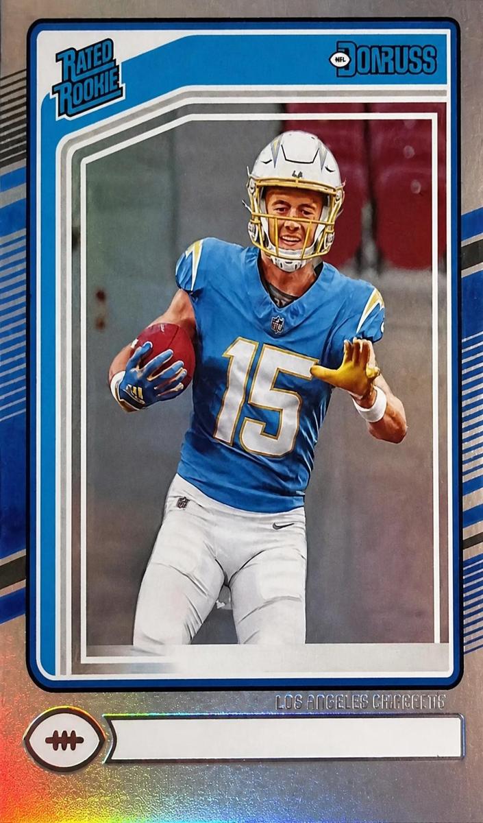 2024 Panini Donruss Football No Name Ladd McConkey #328 PSA 9