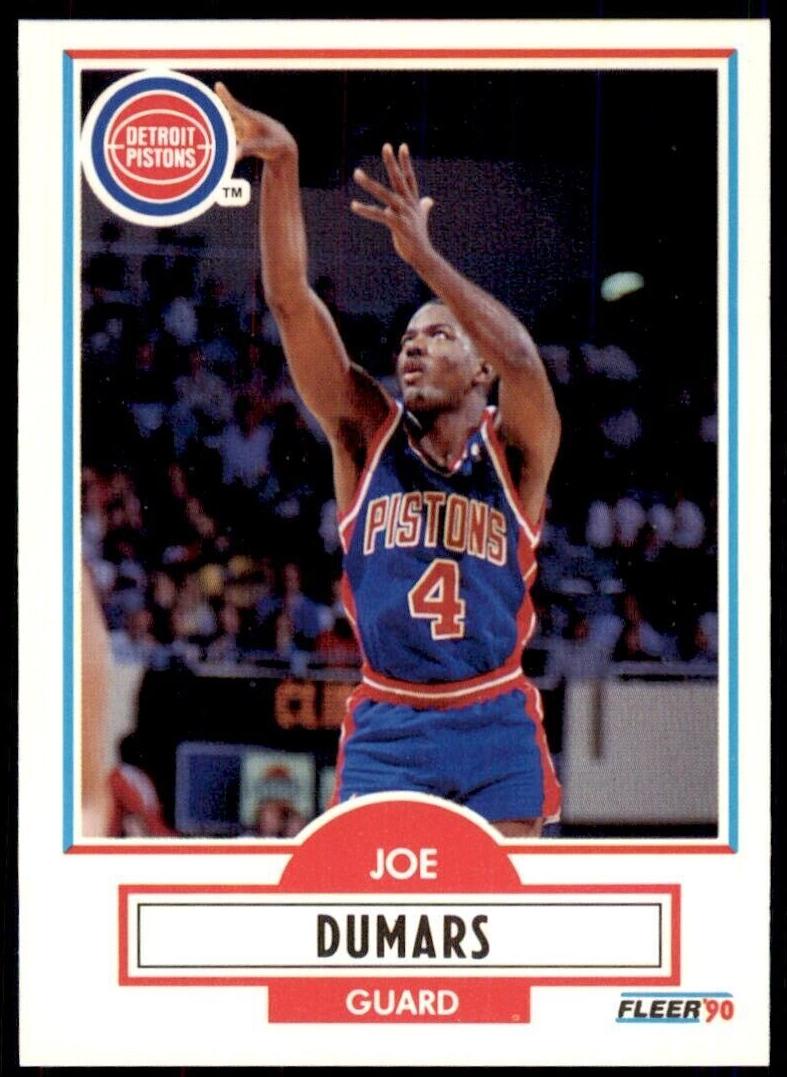 1990 Fleer Basketball Joe Dumars #55 PSA 10