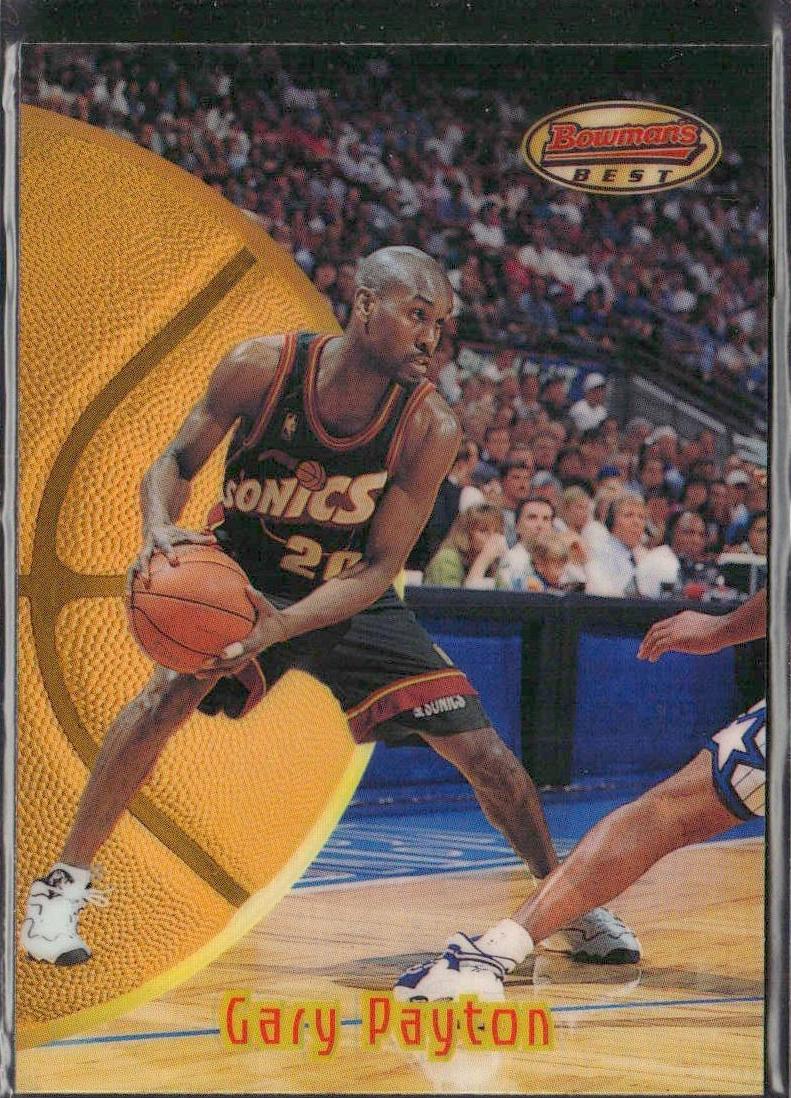 1997 Bowman's Best Basketball Refractor Gary Payton #5 BGS 9.5