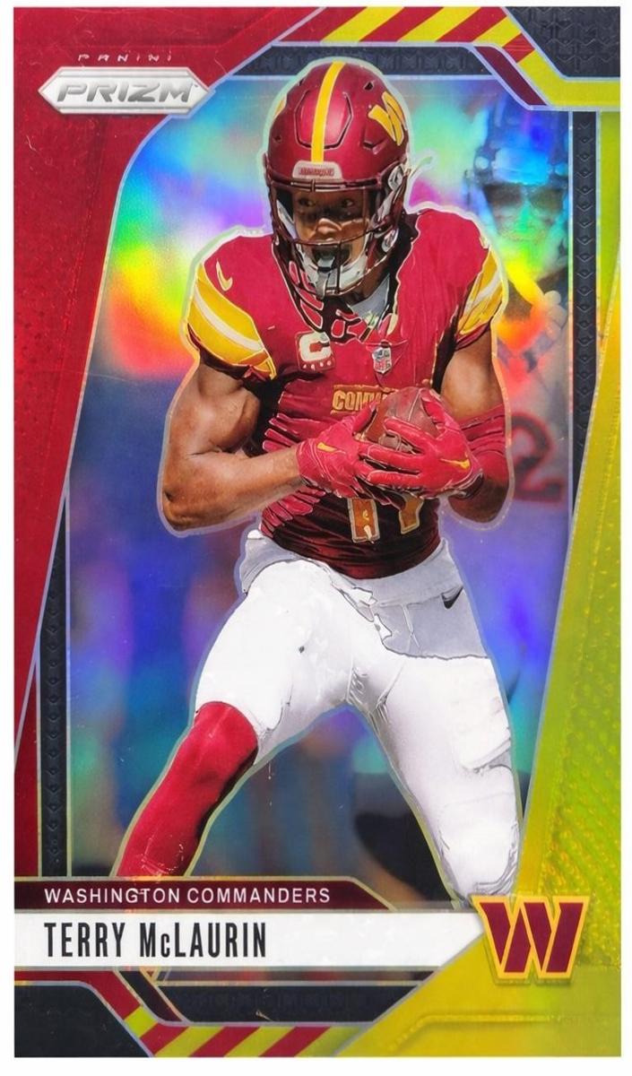 2024 Panini Prizm Football Red and Yellow Terry McLaurin #289