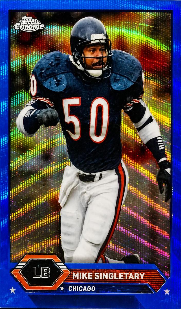 2023 Topps Composite Football Blue Wave Refractor Mike Singletary #25