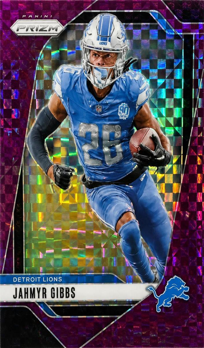 2024 Panini Prizm Football Purple Power Jahmyr Gibbs #93
