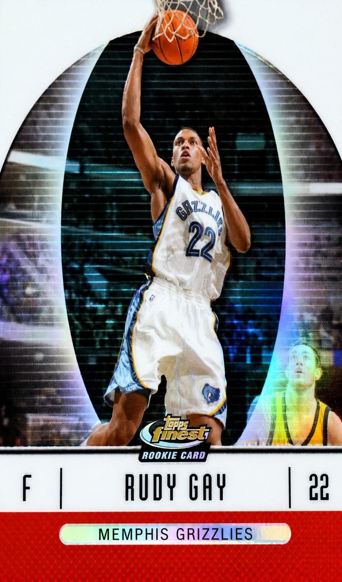 2006 Topps Finest Basketball Refractor Rudy Gay #71 PSA 10
