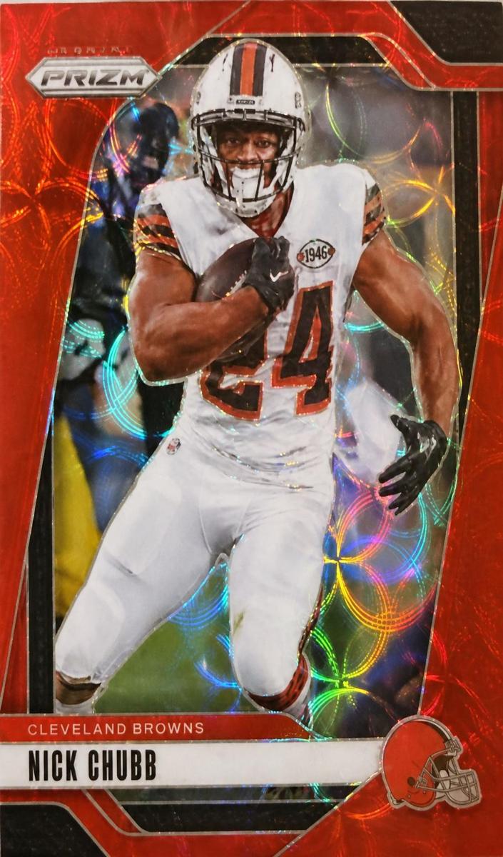 2024 Panini Prizm Football Choice Red Nick Chubb #65