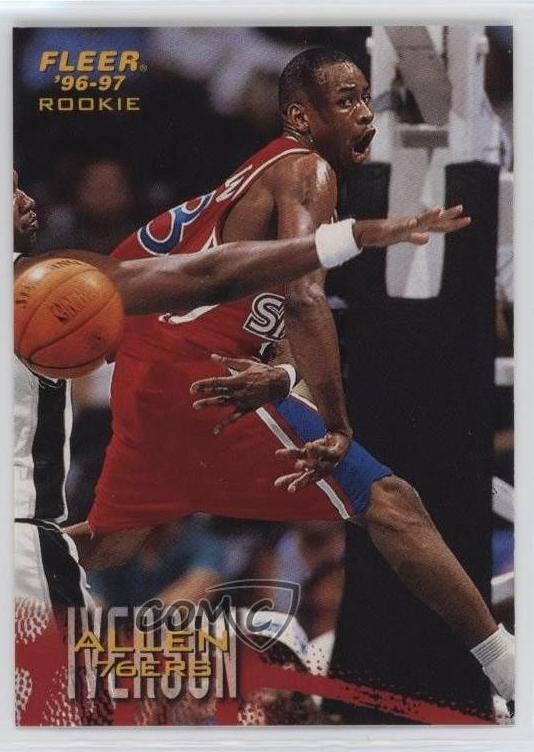 1996 Fleer Basketball Allen Iverson #28 PSA 9