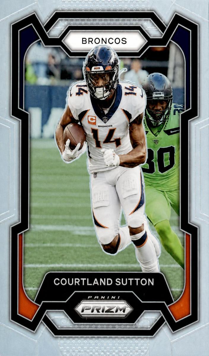 2023 Panini Prizm Football Silver Courtland Sutton #85 PSA 9