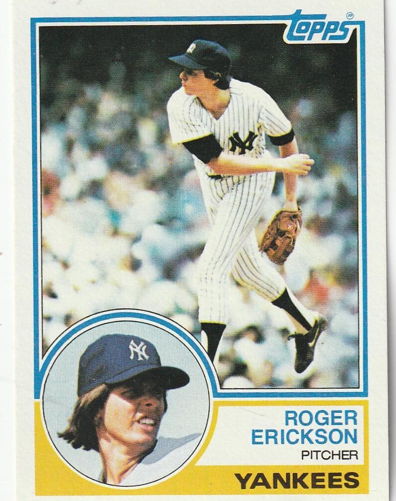 1983 Topps Baseball Roger Erickson #539