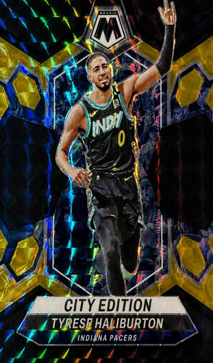 2023 Panini Mosaic Basketball Choice Black Gold Tyrese Haliburton #289