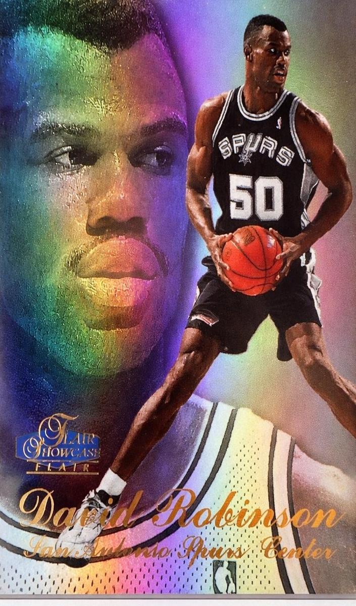 1997 Flair Showcase Basketball Row 3 David Robinson #27 PSA 8.5