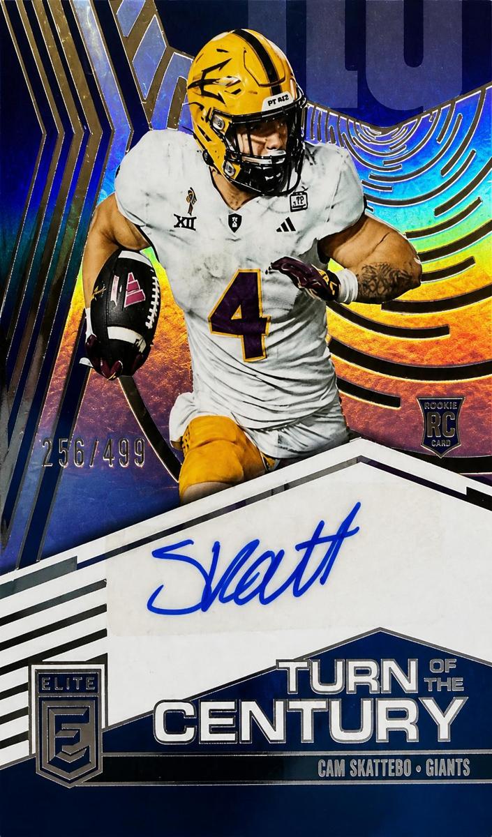 2025 Donruss Elite Football Cam Skattebo #TOC-CSK PSA 8