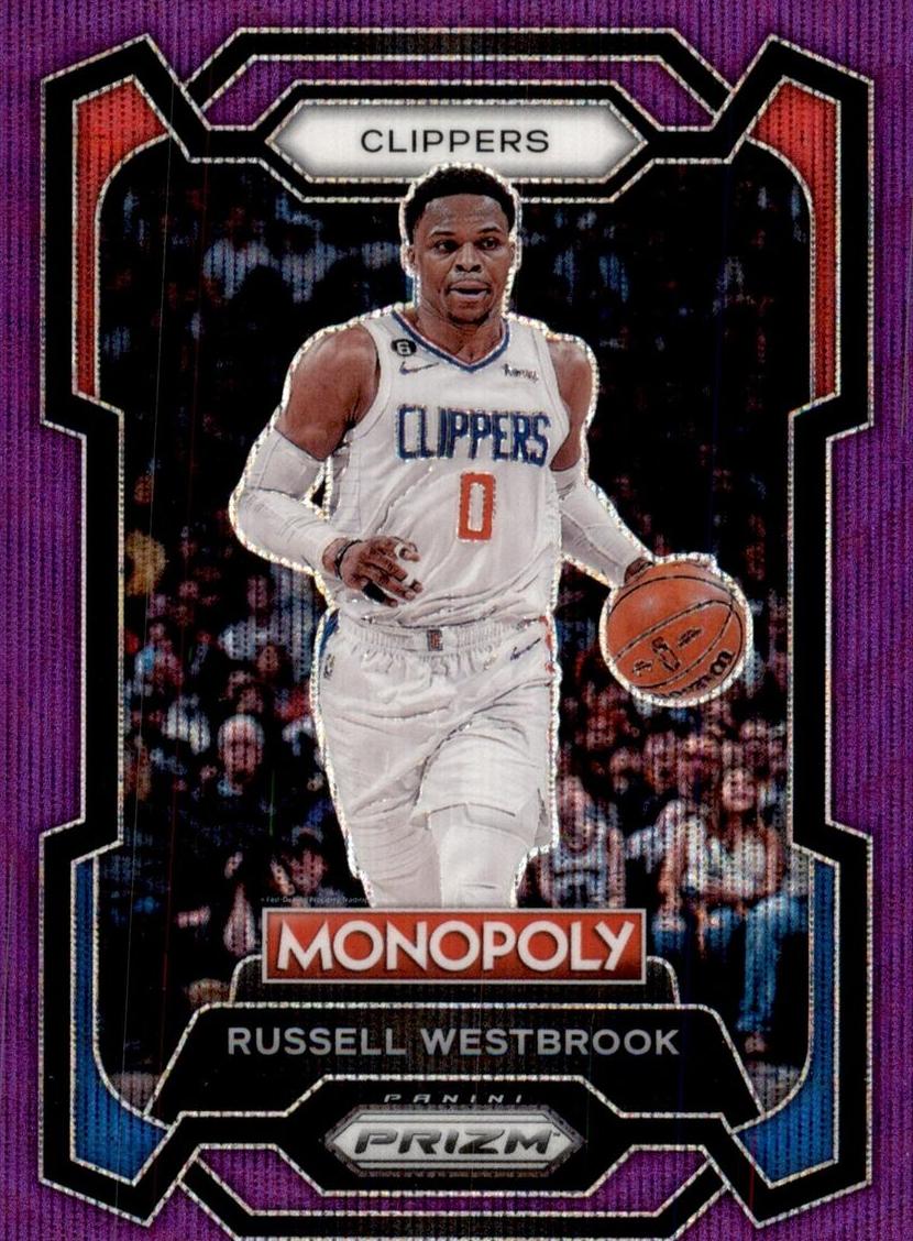 2023 Panini Prizm Monopoly Basketball Purple Russell Westbrook #38 PSA 10