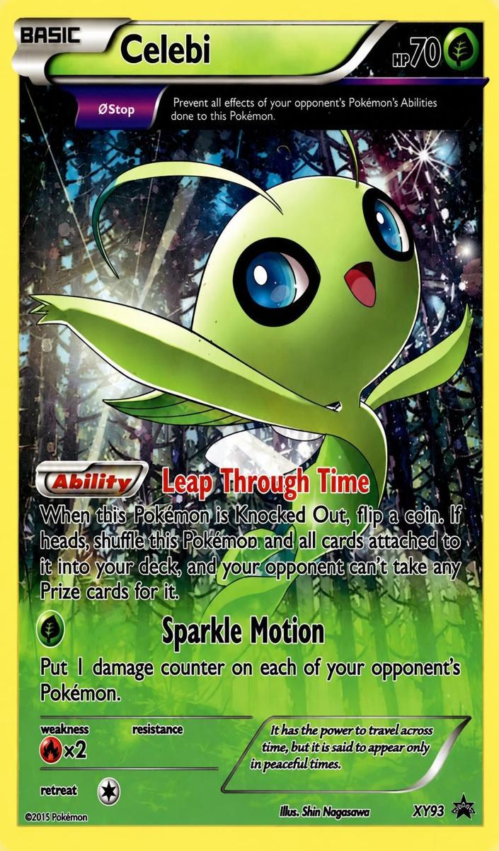 2015 Pokemon XY Black Star Promo Celebi #XY93