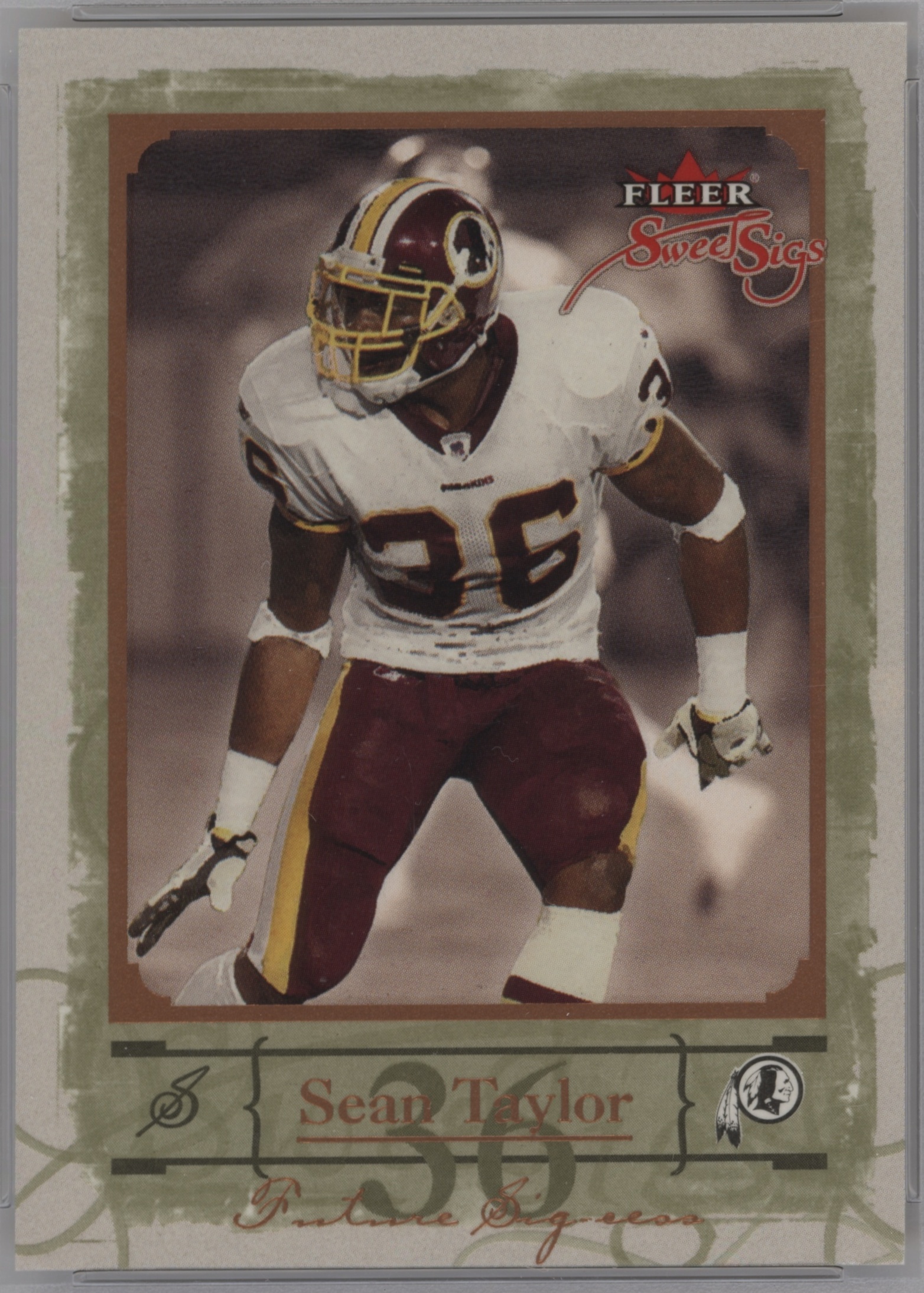 2004 Fleer Sweet Sigs Football Sean Taylor #91 PSA 9