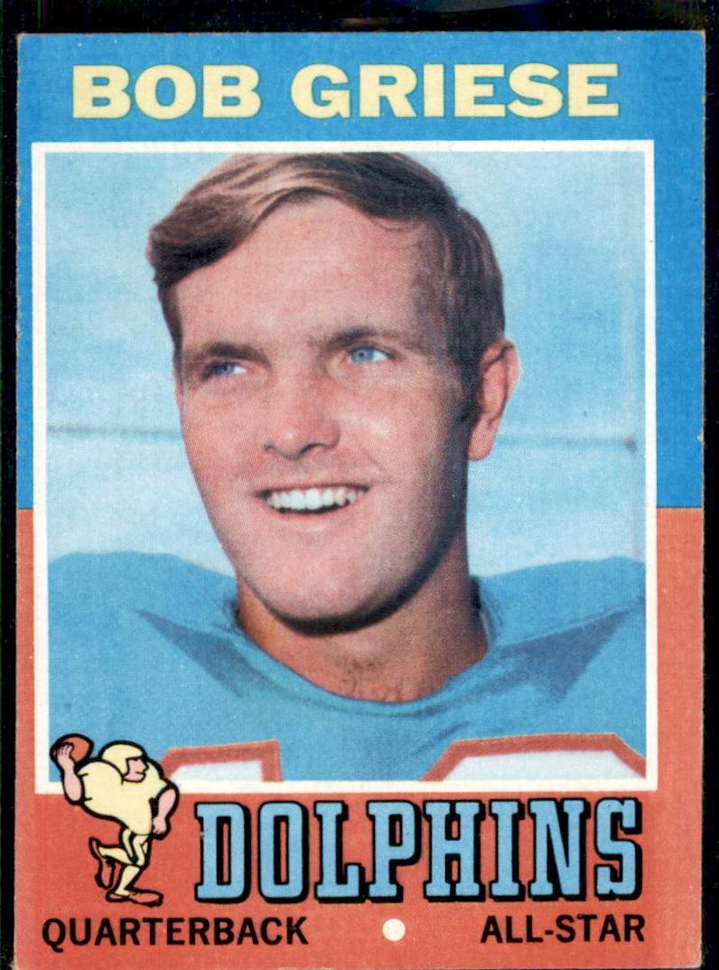 1971 Topps Football Bob Griese #160