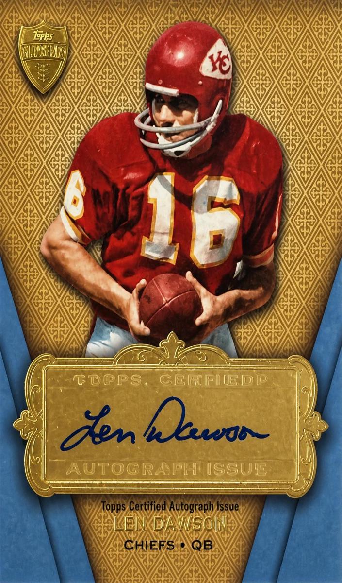 2012 Topps Supreme Football Len Dawson #SA-LD