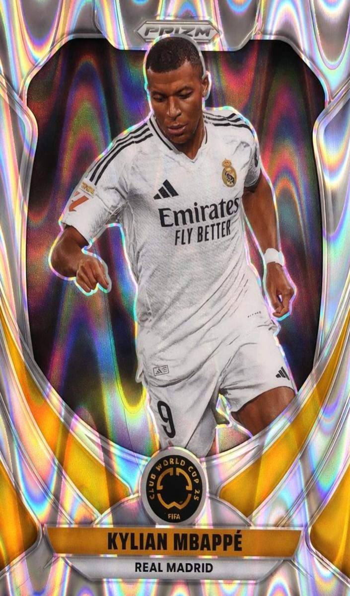 2025 Panini Prizm FIFA Club World Cup Soccer Seismic Kylian Mbappe #164 PSA 9