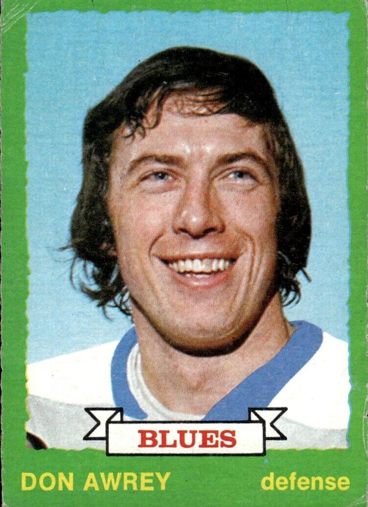1973 O-Pee-Chee Hockey Don Awrey #240