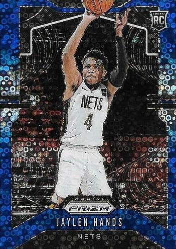 2019 Panini Prizm Basketball Fast Break Blue Jaylen Hands #293 PSA 9