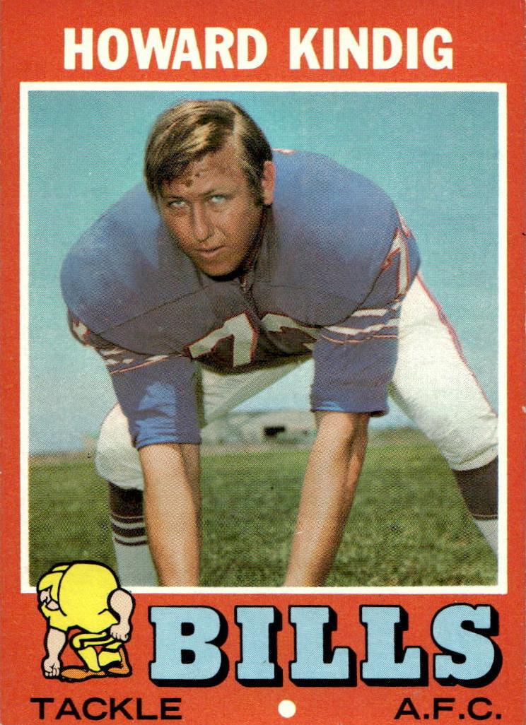 1971 Topps Football Howard Kindig #33 PSA 7.5