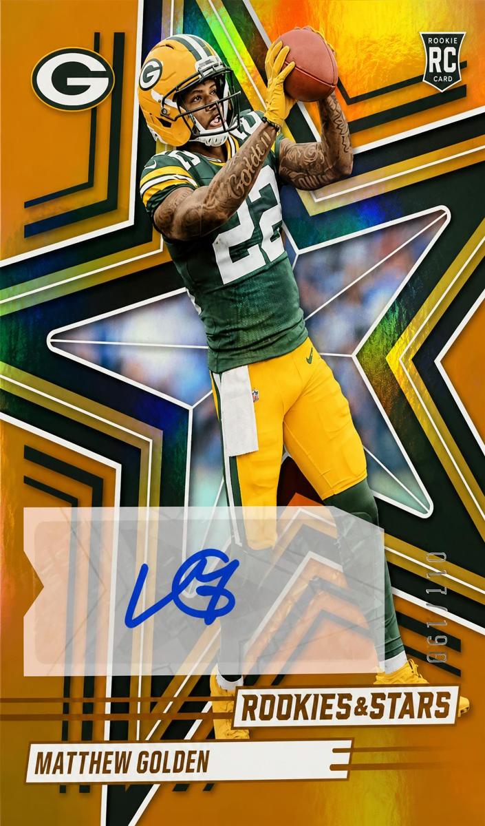 2025 Panini Rookies & Stars Football Orange Matthew Golden #158