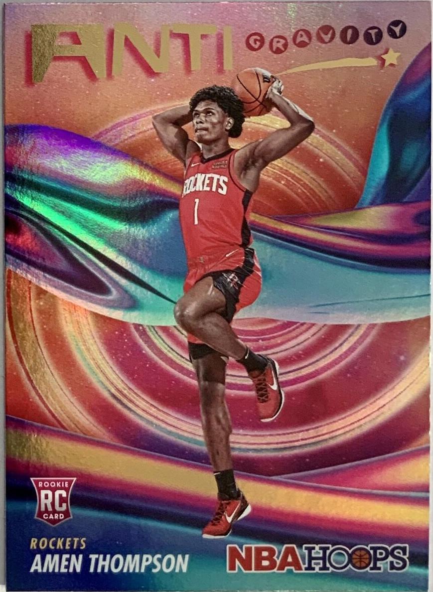 2023 Panini Hoops Basketball Holo Amen Thompson #17 PSA 8.5