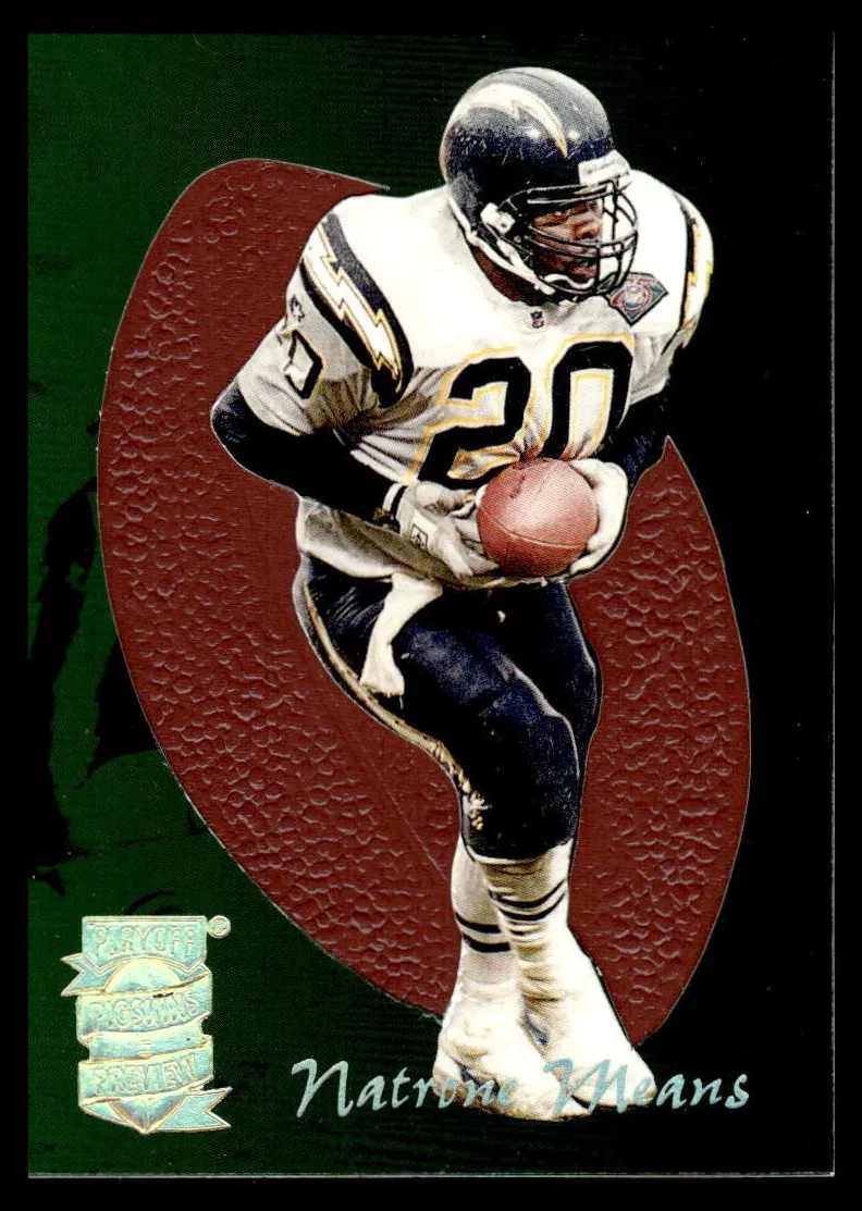 1995 Playoff Prime Football Natrone Means #9 PSA 6.5