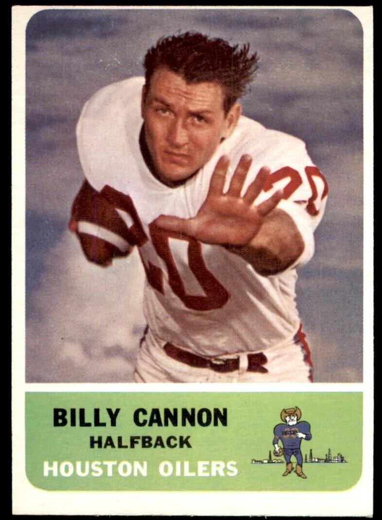 1962 Fleer Football Billy Cannon #47