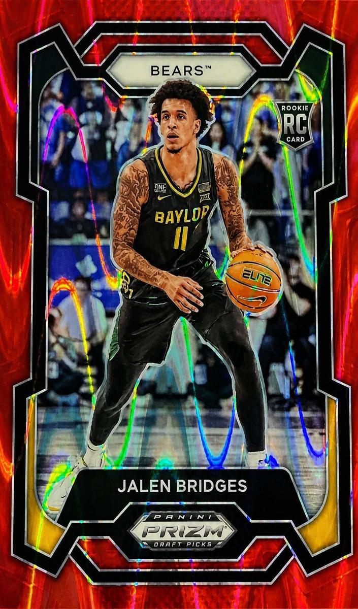 2024 Panini Prizm Draft Picks Basketball Red Seismic Jalen Bridges #56