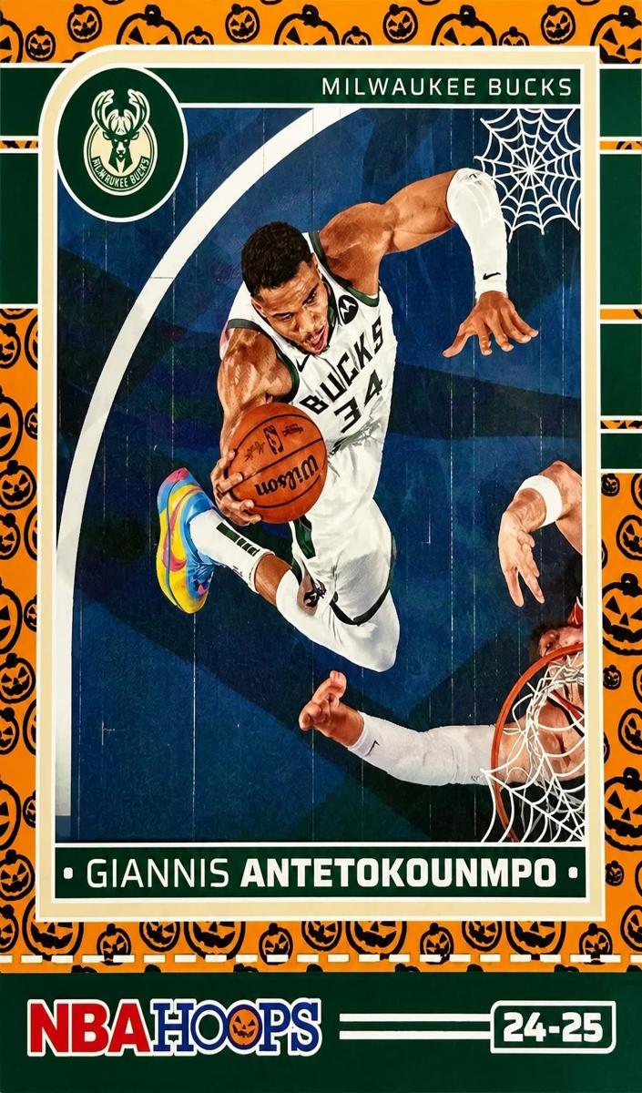 2024 Panini Haunted Hoops Basketball Orange Giannis Antetokounmpo #7
