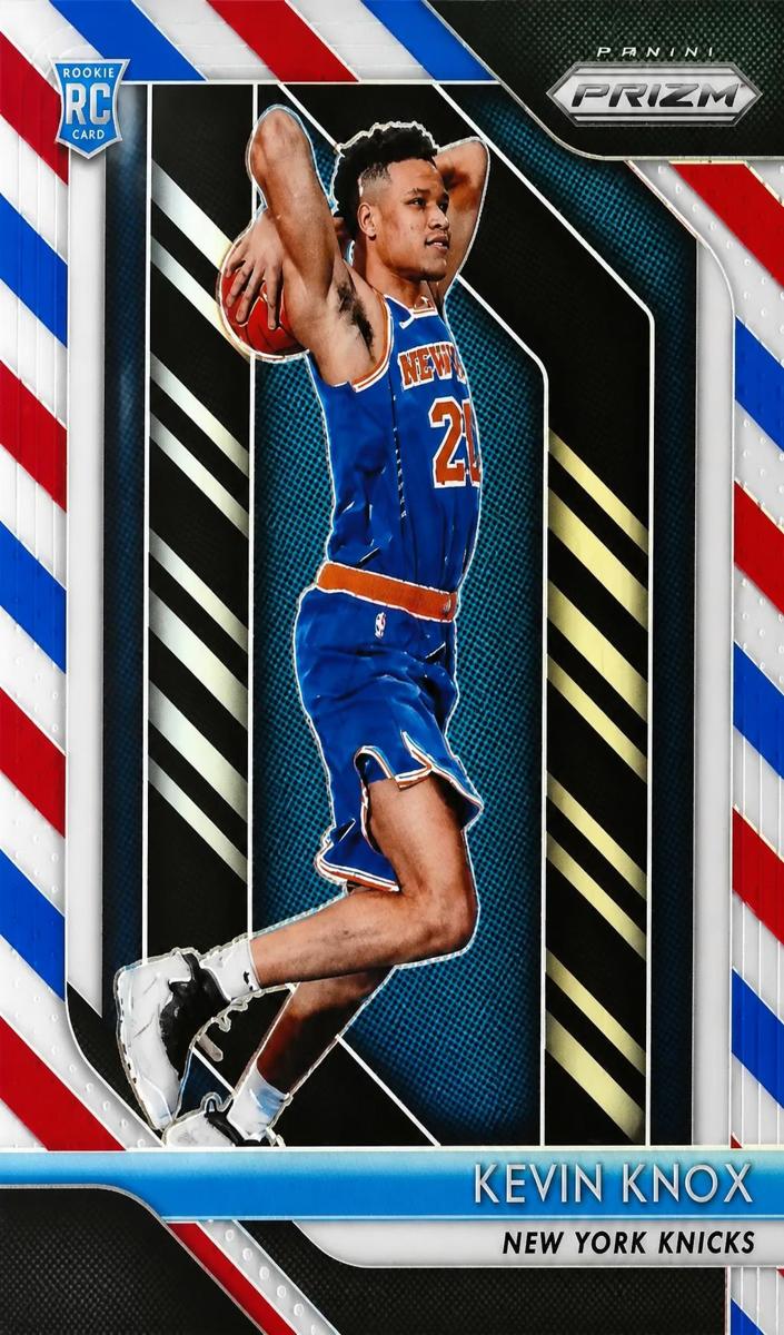2018 Panini Prizm Basketball Prizms Red White Blue Kevin Knox #217 PSA 9